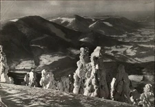 RPPC Beskydy Lysa Hora 1225 m vintage postcard r463