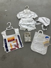 Vintage 80s/90s NWT Baby Christening Baptism Set Bundle - Size 0-3mo