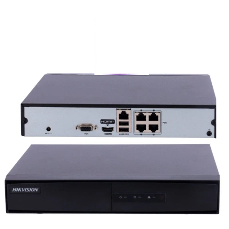 Kit Videosorveglianza Hikvision Poe Ip Full Hd 4 Telecamere Nvr Hdd 500Gb Cavi - Immagine 2 di 2
