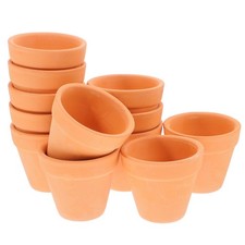  12pcs Terracotta Planter Pots: Mini Clay Pots with Drainage Hole for Indoor