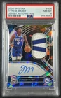 TYRESE MAXEY PSA 8 2020-21 PANINI SPECTRA #204 ROOKIE ASTRAL PATCH AUTO 34/35 RC