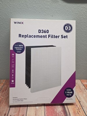 NEW Winix D360 Air Purifier Replacement Filter D3 HEPA & 4 Carbon 1712-0101-02