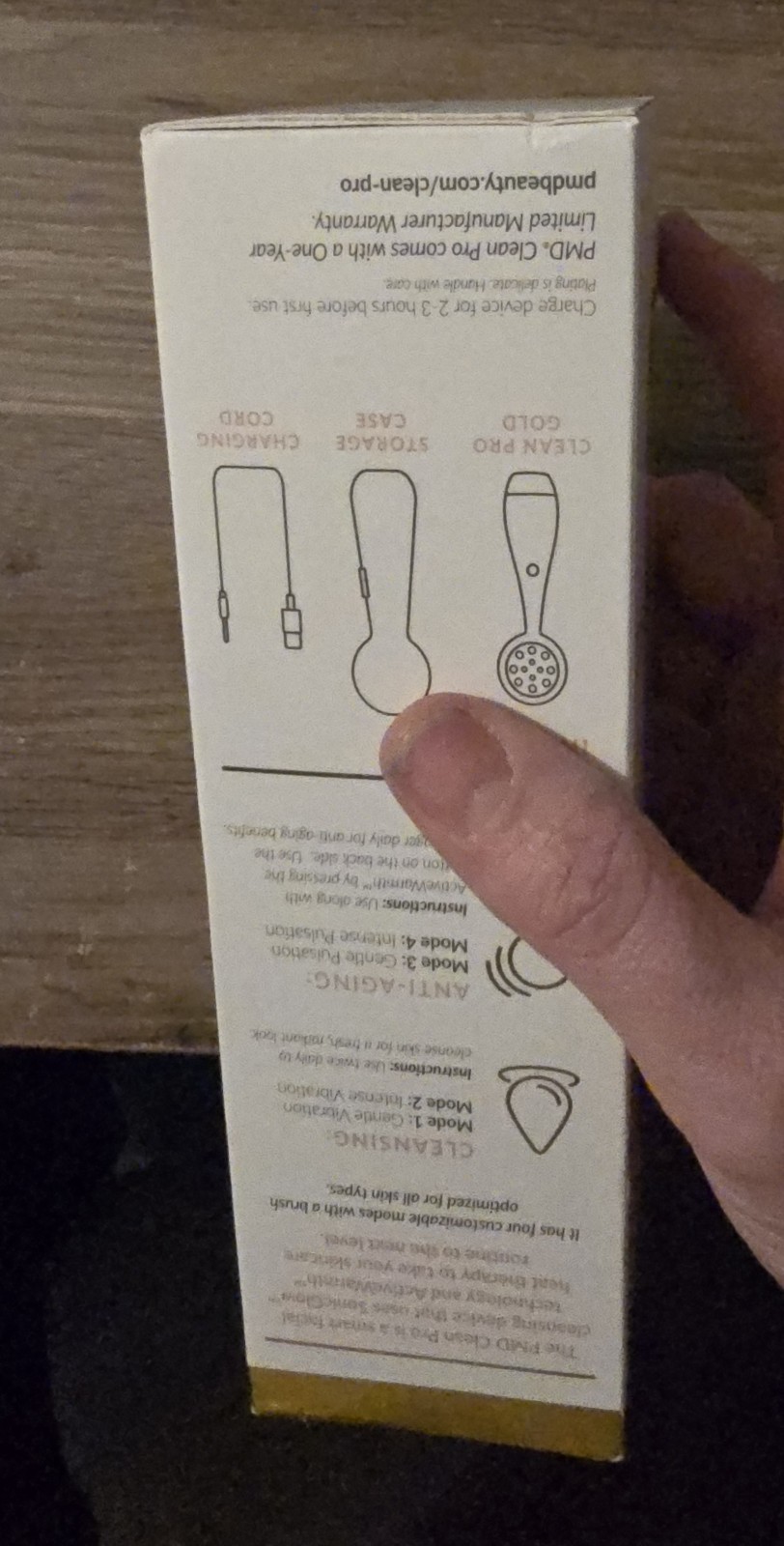 Pmd Clean Pro Smart Facial Cleansing Device With 24K Gold Plated Therapy Massage