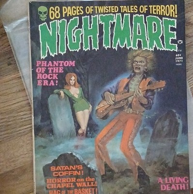 Nightmare Comic Magazine June 1971 Illustrated Horror Comics, English