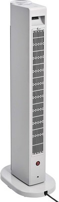 Amazon Basics ECO oszillierender tragbarer Turmheizer, 2 Gebläsegeschwindigkeiten, 3 Heizstufen