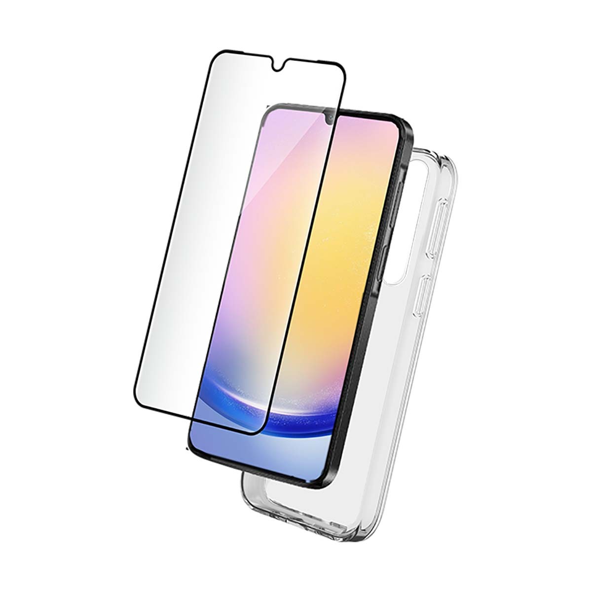 Coque Samsung A26 premium en gel flexible avec film protecteur d'écran en verre trempé 9H