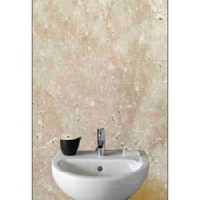 Travertine Metallic 3-Sided Kit 1m x 2400mm x 10mm Shower Wall Panel Kit