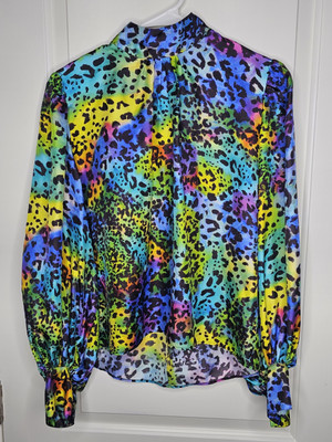 Hunter Bell Top Small Rainbow Leopard Silk Frank Cheetah