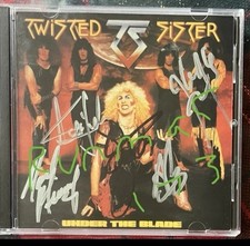 Twisted Sister - Under The Blade CD Full Band Autographed Cover  (2009) Spitfire