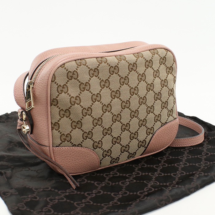 Vintage Gucci GG Canvas Shoulder Bag in Beige 449413