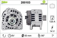 Valeo 200103 Lichtmaschine Generator Passend FüR Nissan Opel Renault