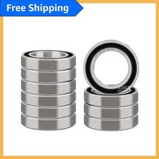 10 Pcs 6805-2RS Deep Groove Ball Bearings 25x37x7mm, Pre-Lubricated & Durable