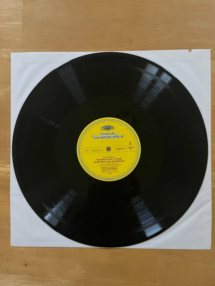 MAHLER Symphony No.2 Resurrection Rafael KUBELIK DG 2726 062 Stereo 2x LP Set NM Foto 4 de 4
