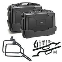 Kappa KGR46NNPACK2 Seitenkoffer Rahmen Honda VFR 800 1998 1999 Schwarz 46LT