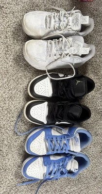 Lot of 3 Nike Dunks Sneakers Jordan Low Puma Mens size 8