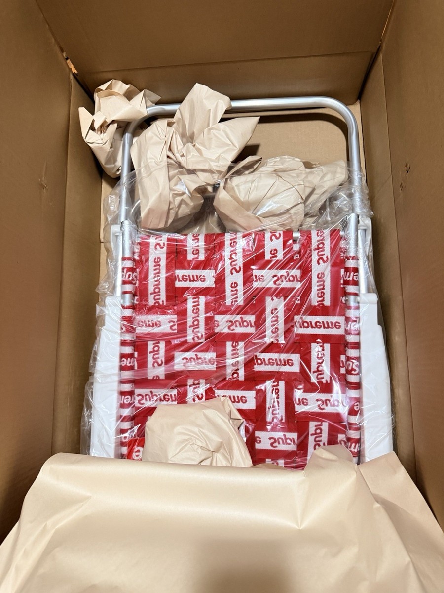 Supreme Lawn Chair Red Brand New No Box 100% Authentic Supreme