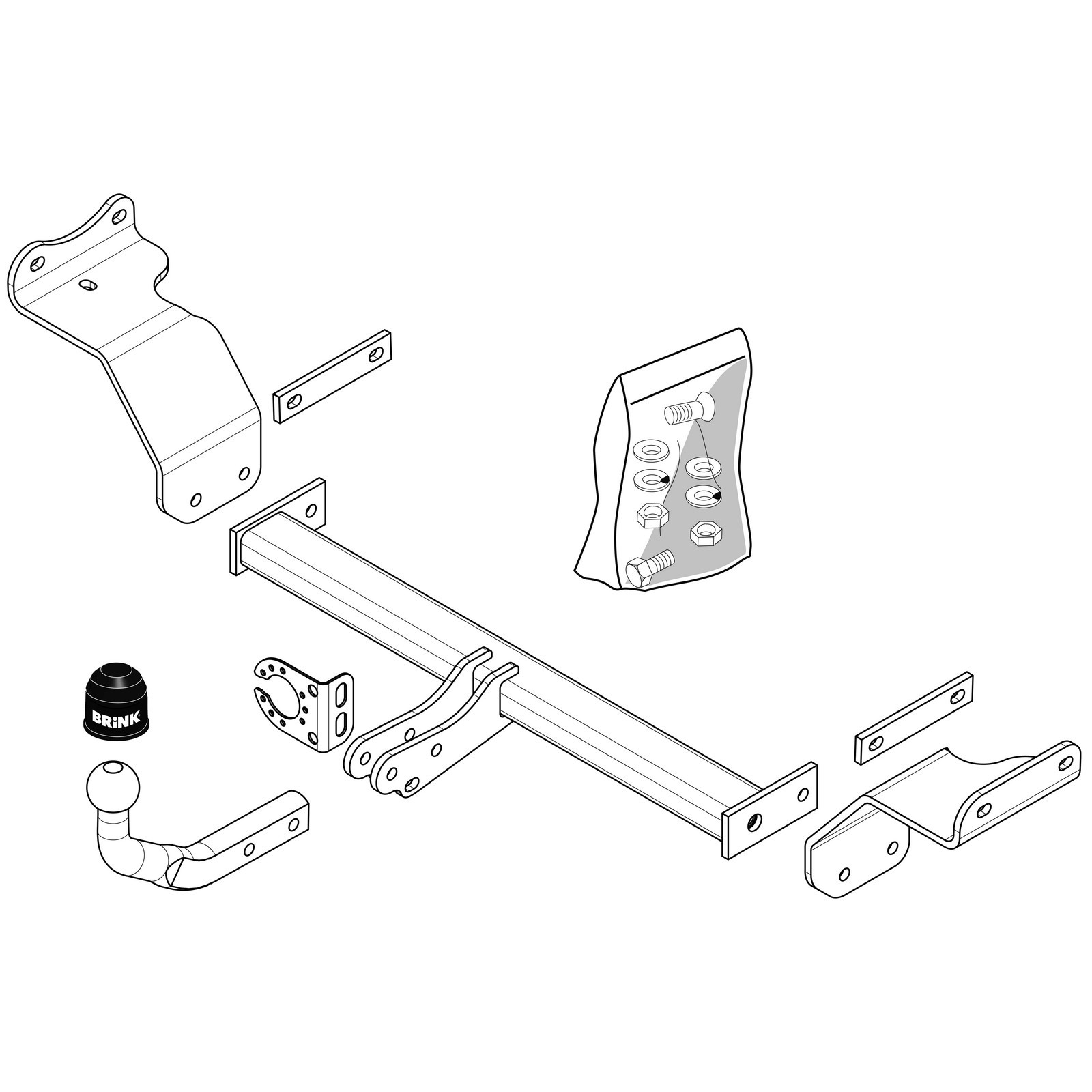 Brink Towbar for Kia Ceed Estate 20072012 Swan Neck Tow Bar eBay
