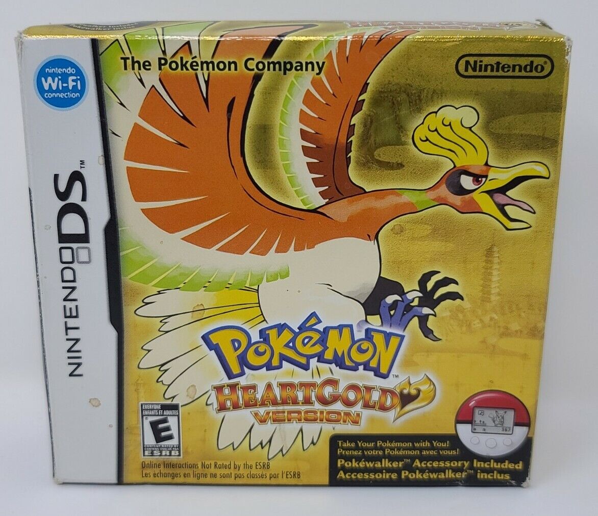 AUTHENTIC Nintendo DS POKEMON Big Box Heart Gold Version (No Game Box Only)