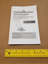 Powersmart EN 21 DB2194PR Gas Push Mower Instruction Owners Operator Manual Book