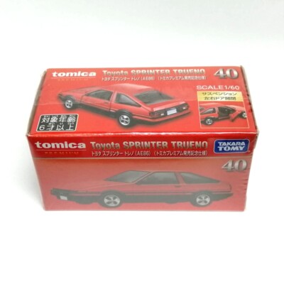 TOMICA PREMIUM 40 TOYOTA SPRINTER Trueno AE86 1/60 TOMY Diecast