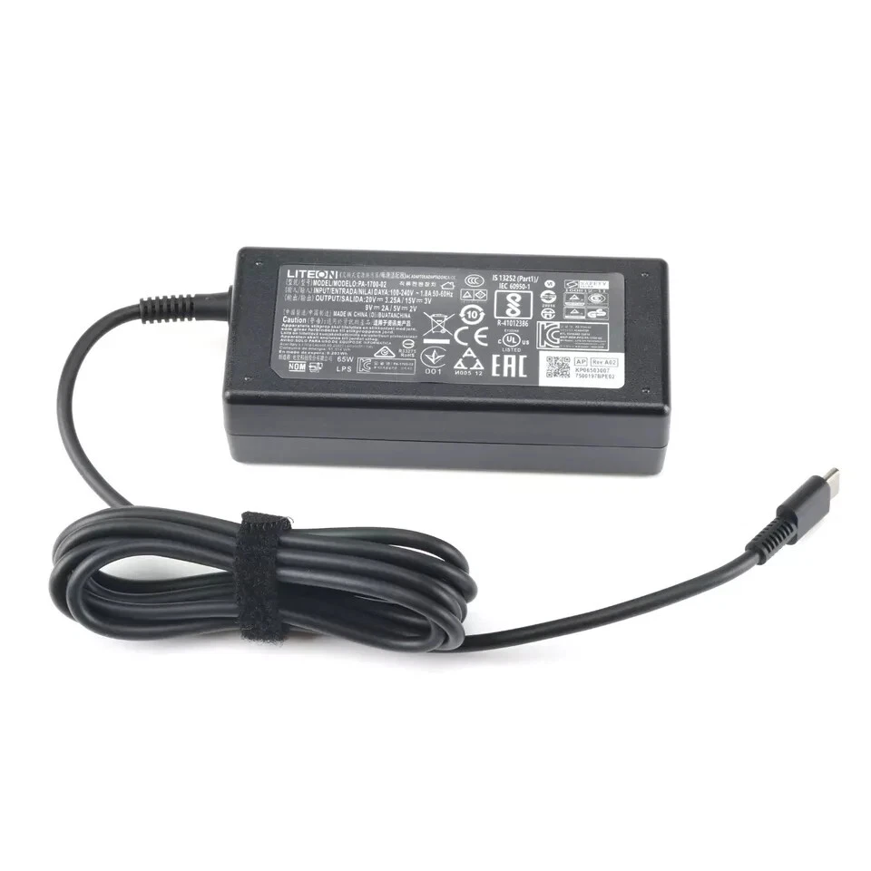Adaptador Cargador USB-C Acer Liteon 65W OEM para Lenovo Thinkpad/Yoga Asus Samsung Foto 2 de 4