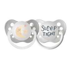 Sleep Tight Pacifier Set - Ulubulu - Unisex - Moon Binky - Baby Shower Gift Set