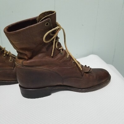 Bottes de chevalier à lacets pour femmes Western Platform Cowboy bout