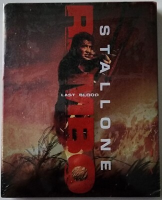 NEW RAMBO: LAST BLOOD 4K ULTRA HD BLU RAY 2 DISC STEELBOOK FREE USA SHIPPING