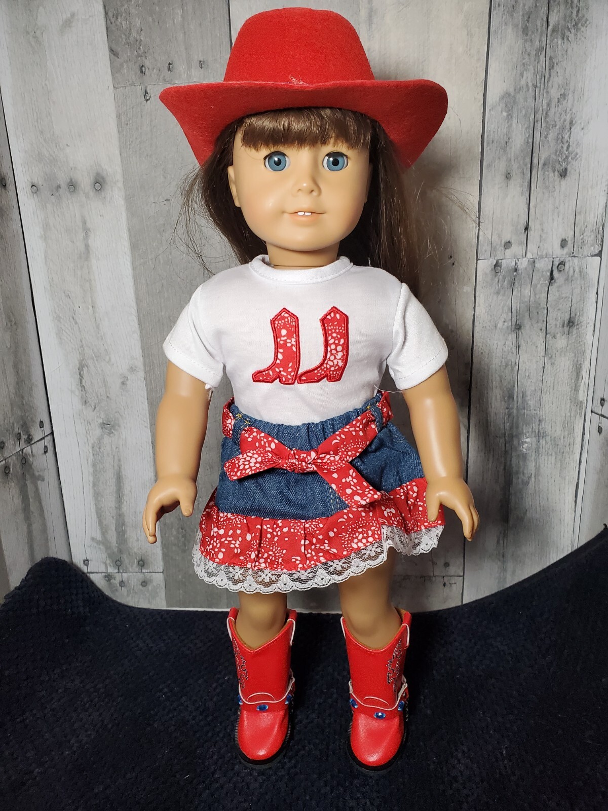 Cowgirl Jeweled Western Apparel Outfit & Accessories for 18-