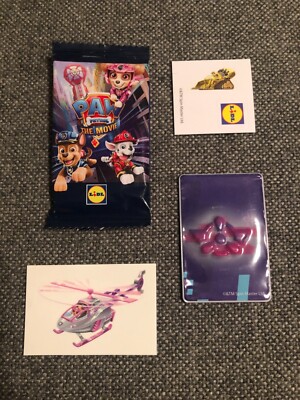    Lidl Paw Patrol Rosa Marke Magnet Magnete & Aufkleber & Tattoo    Spin Master