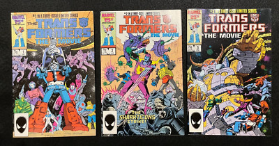 Transformers: The Movie - Complete Set of 3 - #1-3 (1986-87) Marvel Comics