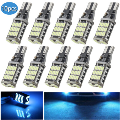 10X 912 921 T15 W16W Backup Reverse Light Super Bright Ice Blue Canbus LED Bulb