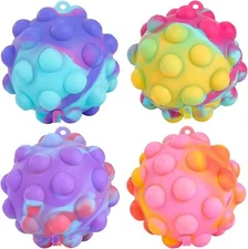 Pop Fidget Toys Its Ball Toy 4 PCS 3D Stress Balls It Pop Fidgets Pack