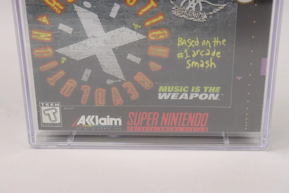 Revolution X feat. Aerosmith Nintendo SNES 1995 Acclaim Sealed CGC Graded 9.4 A+ - Image 3 of 4