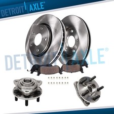 Front Brake Rotors Pad + Wheel Hub Kit for 1996-2000 Dodge Stratus Cirrus Breeze