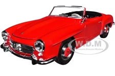 1955 MERCEDES-BENZ 190 SL RED 1/24 DIECAST MODEL CAR BY WELLY 24118