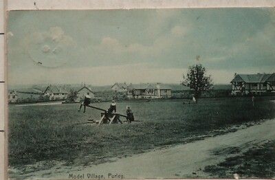 Alte Postkarte 1907 Purley Modell Village