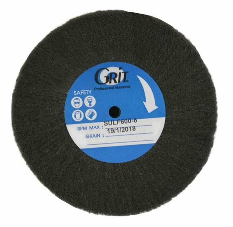 Satin Finish Buff 100 MM x 20 MM Gray Ultra-Fine Grit Jewelr