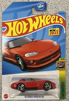 2023 Hot Wheels  92 Dodge Viper RT/10 236/250 Red HW Exotics 9/10