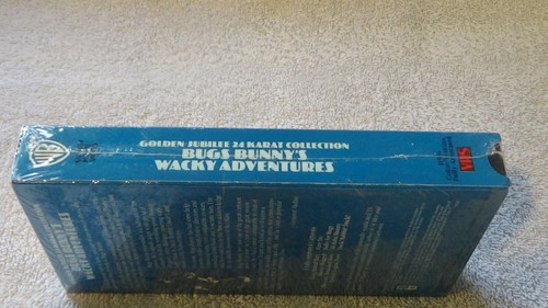 sealed VHS tape BUGS BUNNY'S WACKY ADVENTURES Warner Bros Golden Jubilee 24K '85 - Picture 5 of 6