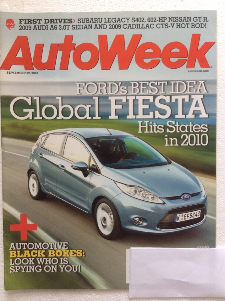 Autoweek Magazine September 22, 2008 - Cadillac CTS-V - Audi A6 - Joey Logano Foto 3 de 4