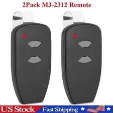 2xFor Marantec M3-2312 315 MHz Two Button Remote Garage Door Opener Program Pin