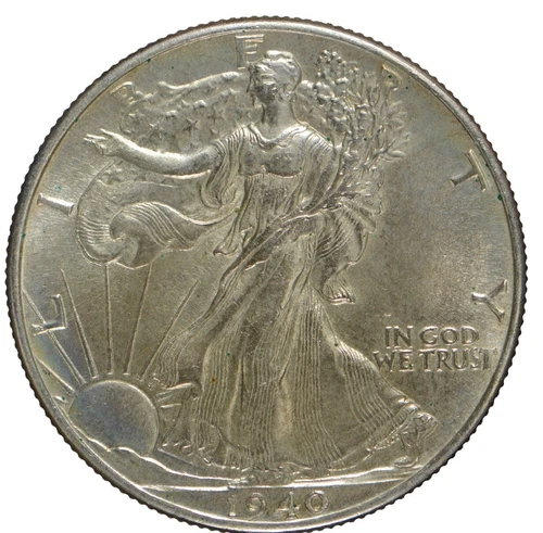 1940 Walking Liberty Half Dollar ~ High AU