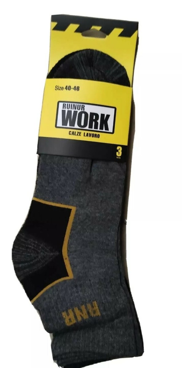 Storm Bloc Calze Uomo Lavoro E Trekking | Low Cut Con Spugna E Rinforzi - 3