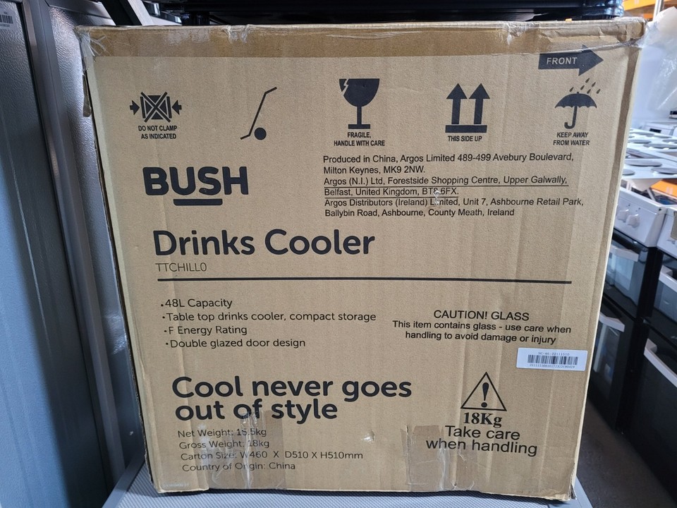 Bush TTCHILLO Table Top Drinks Chiller Cooler Mini Fridge Black eBay