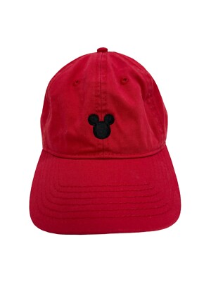 Adult Red Disney Mickey Mouse Hat w/ Adjustable Strap Pre-Owned