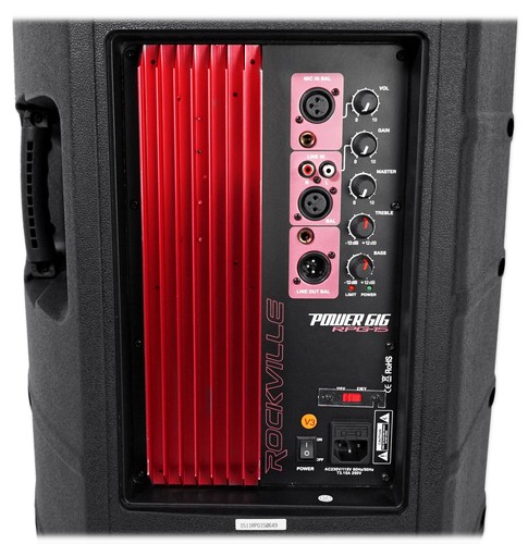 Rockville RPG15 15" Professional Powered 1,000 Watt 2-Way PA Speaker+Headset Mic - Picture 7 of 12