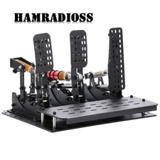 Simplayer 3 Set Sim Racing Pedals + Pedal Mounting Plate + 3 Hydraulic Rods
