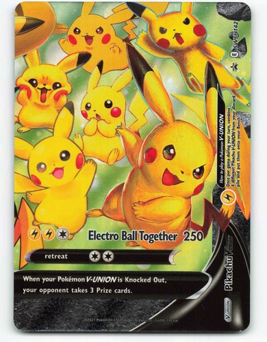 2021 Pokemon SWSH BSP Celebrations Collection #141 Pikachu V Union
