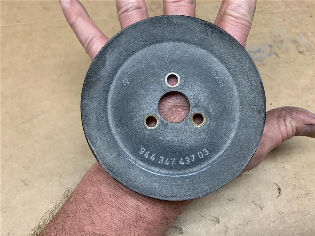Porsche 944 Power Steering Pulley Wheel V Belt P/n. 94434743703 1982